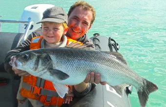 Along the Alabaster Coast in Dieppe, there are very large bass