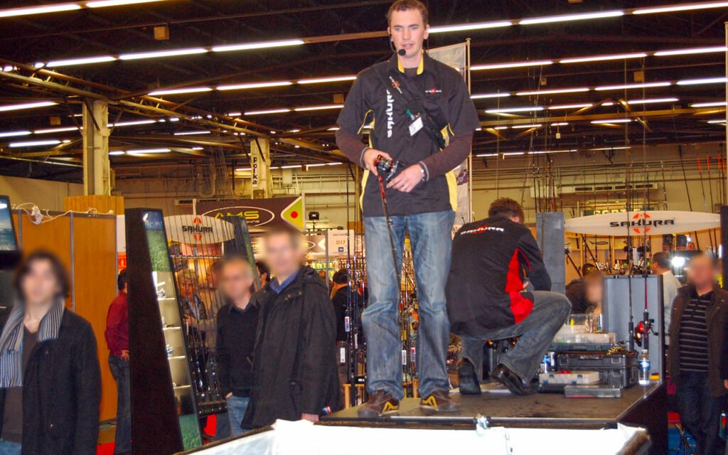 Lure animation at international fishing shows