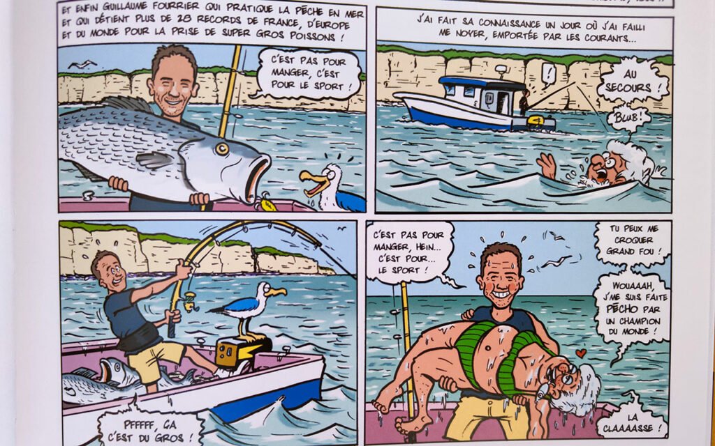 Guillaume Fourrier in a comic book