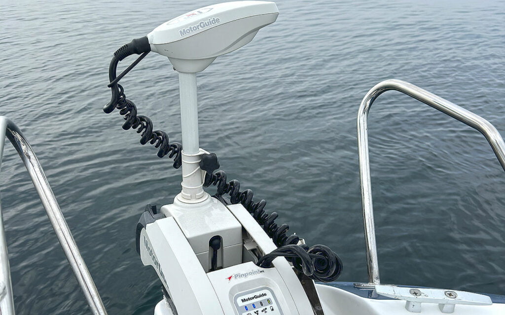 MotorGuide electric motor for sea fishing