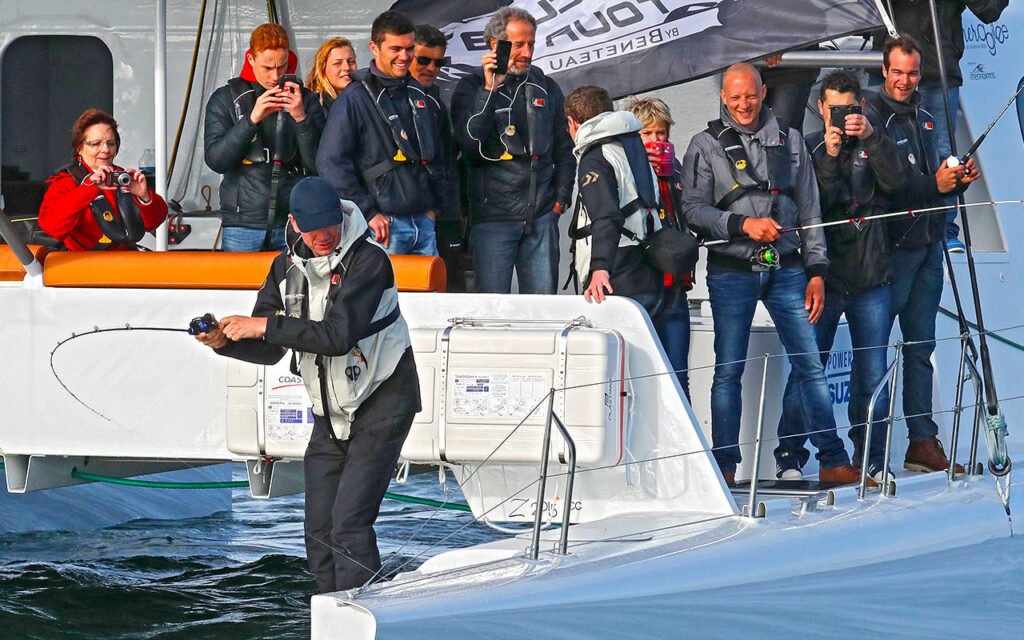 Fishing on Michel Desjoyeaux's boat