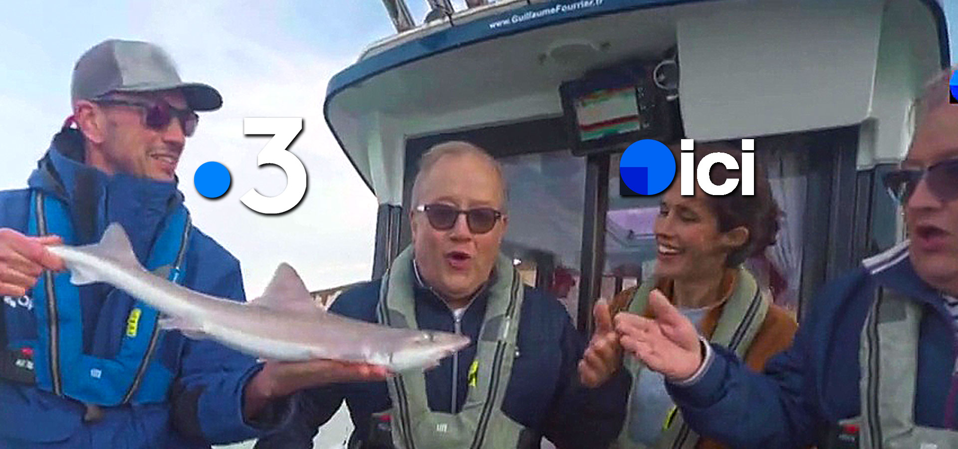 Sea Fishing in Normandy on France 3 TV with Clémence Castel, Koh-Lanta double winner