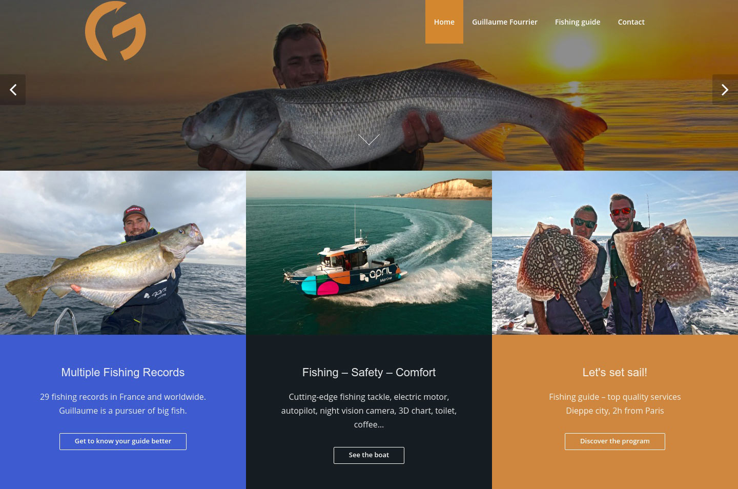 Guillaume Fourrier fishing guide company in France